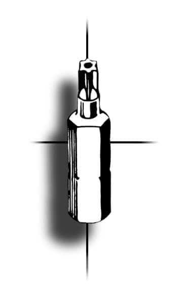 Picture of Bit for 6-Lobe Pin security fasteners