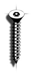 Picture of Self tapping sheet metal screw | Hex Pin | flathead