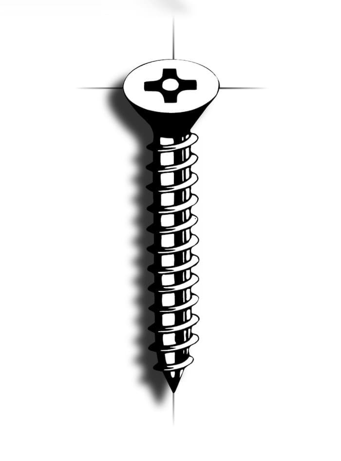 Picture of Sheet metal screw | Pin Phillips | flathead